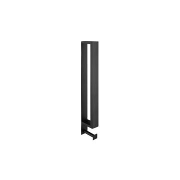 Handdoekhouder Cubic 40cm mat zwart met handdoekhaak