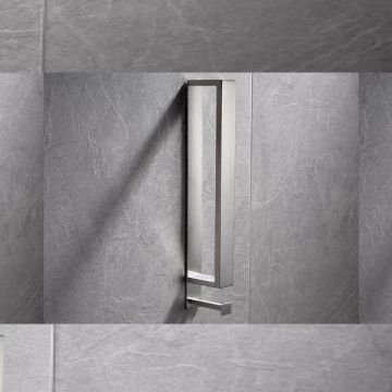 Handdoekhouder Cubic 40cm chroom met handdoekhaak