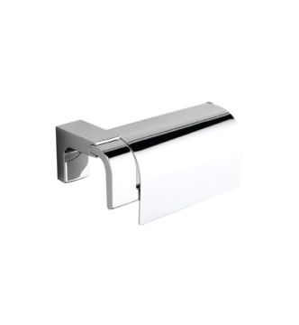 Design toiletrol houder Eletech chroom met klep