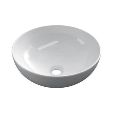 Keramische ronde opbouw waskom Bola Fino ø32,5cm wit