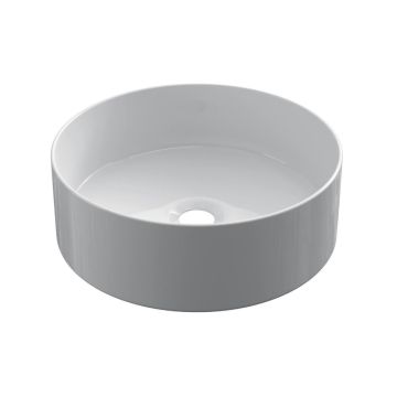 Keramische ronde opbouw waskom Cylindrico ø35cm wit