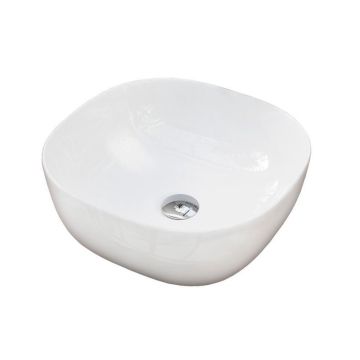 Waskom opbouw Palma 40x40cm keramisch wit