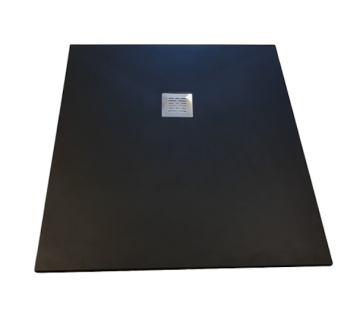 Composiet douchebak Solid Eco 80x120cm Granito Zwart Ral9005