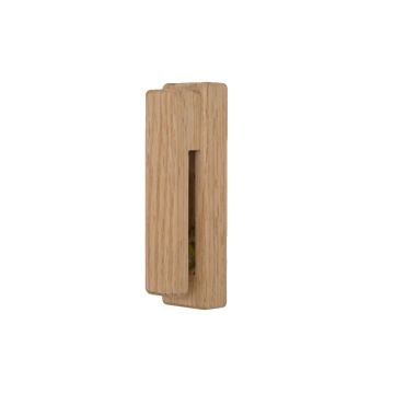 Massief houten handdoek en kleding haak eiken