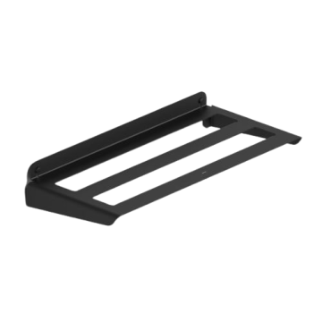 Handdoekrek Aluminium zwart 63,5x30 cm