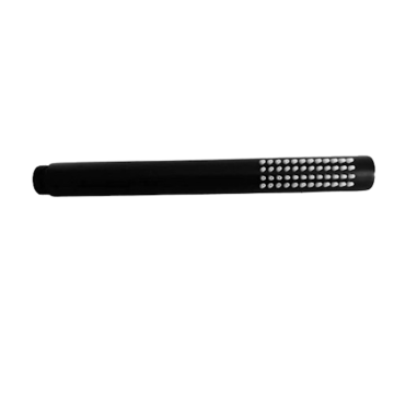 Zwaar uitgevoerde metalen handdouche Nero Tube