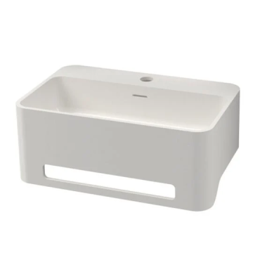 Wastafel York 50x31cm Solid Surface wit mat