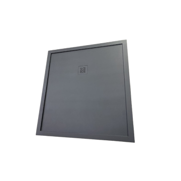 DOUCHEBAK COMPOSIET MET RAND STONE ECO 122X135 EGAAL ANTRACIET RAL7024