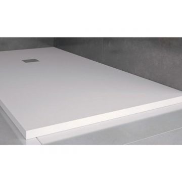 Composiet douchebak Solid Eco 90x90cm wit structuur egaal