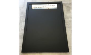 Composiet douchebak Subway Eco 90x120cm antraciet met afvoergoot structuur egaal