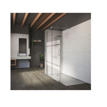 Douchewand Free met schuifdeur