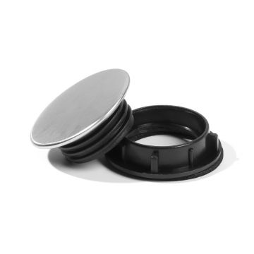 Afdekrozet RVS 45mm voor kraangat