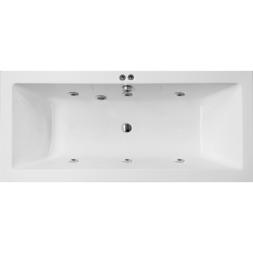 Inbouw whirlpool met 6 waterjets Cubo Comfort 180x90cm