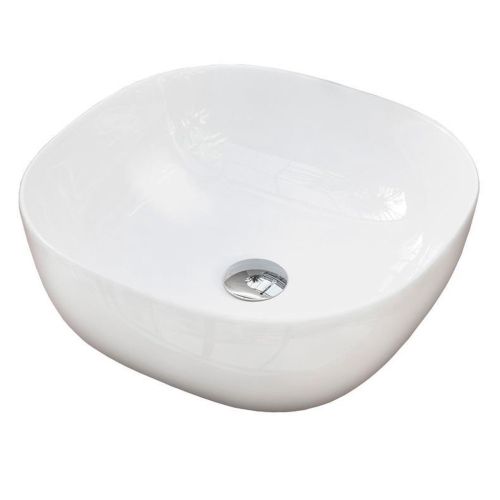 Waskom opbouw Palma 40x40cm keramisch wit