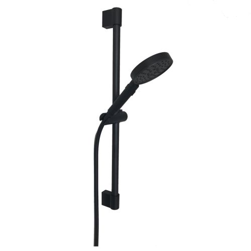 Doucheset Nero mat zwart - Handdouche ø 12 cm - Glijstang 68 cm - Doucheslang 160 cm