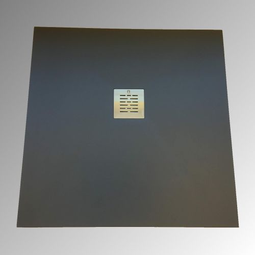 Composiet douchebak Solid Eco 100x120cm antraciet