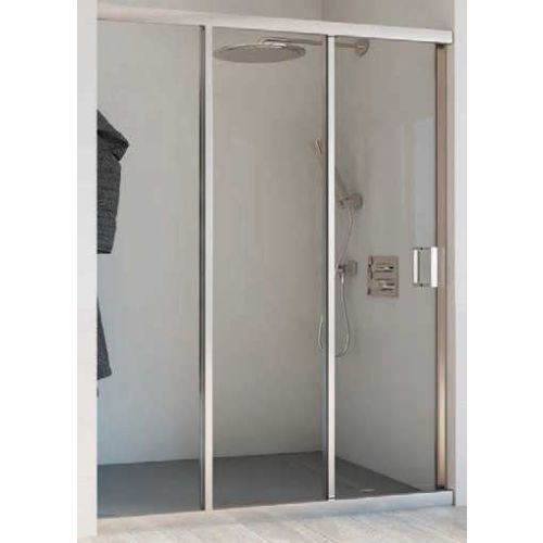 3-delige Douchewand met schuifdeuren Trento - 6mm