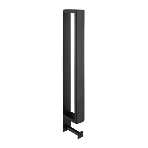 Handdoekhouder Cubic 40cm mat zwart met handdoekhaak