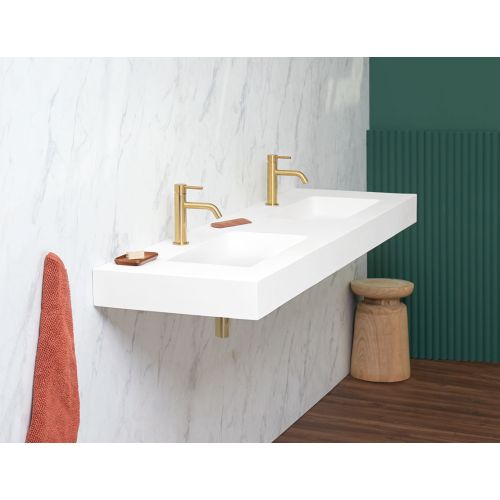 Designer Doppelwaschtisch Cardiff Duo 120cm 
