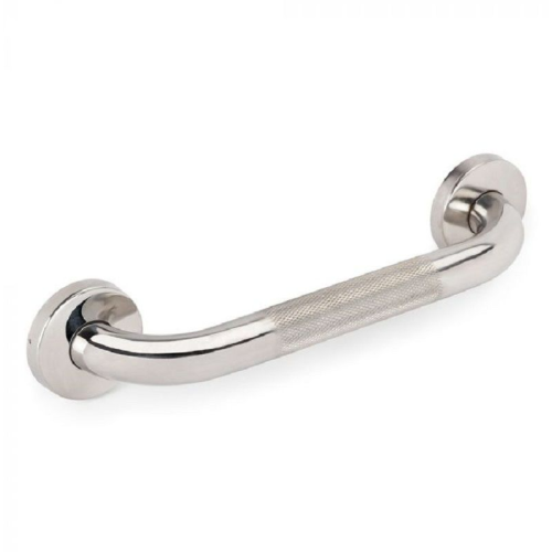 Badgreep 30cm chroom met anti slip handvat