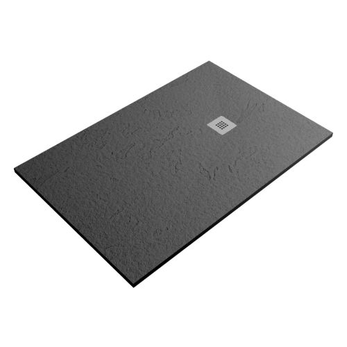 Composiet douchebak Slim Eco 110x180 cm leisteen antraciet