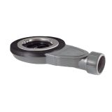 Extra flacher Duschwannensiphon Slim Einbauhöhe 40 mm mit Filter für Lochgröße 90 mm