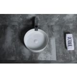 Keramische ronde opbouw waskom Cylindrico ø35cm wit