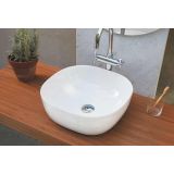 Waskom opbouw Palma 40x40cm keramisch wit