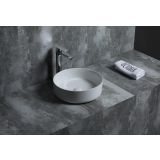 Keramische ronde opbouw waskom Cylindrico ø35cm wit