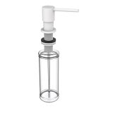 Inbouw zeepdispenser Lux wit voor bladmontage