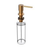 Inbouw zeepdispenser Lux koper voor bladmontage
