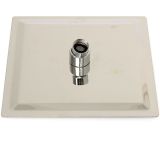 Hoofddouche Slim 20x20cm gepolijst RVS
