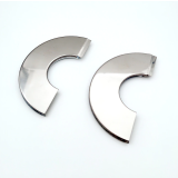 Rozet 2-delig 65x23mm chroom