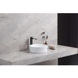 Keramische ronde opbouw waskom Corinto Ø37,5cm wit