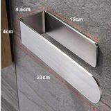 Handdoekhouder slim 23 cm RVS