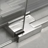 4-teiliger Duschwand Eckeinstieg mit Schiebetüren Cosmo 6mm