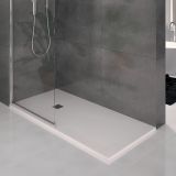 Composiet Douchebak Solid ECO 91x140cm Granito Wit RAL9003