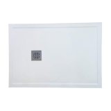 Composiet douchebak met rand Stone Eco 94,5x126cm Egaal Wit Ral9003