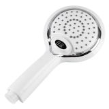 LED handdouche wit-chroom met digitale temperatuur aanduiding