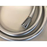 Doucheslang kunststof 170cm zilver glad