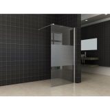 Vaste douchewand Luna 110x200cm Matte Band Chroom