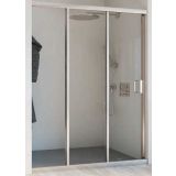 3-delige Douchewand met schuifdeuren Trento - 6mm