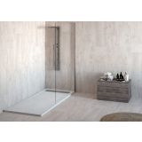 Composiet douchebak Evolution Eco 80x115cm Leisteen Wit Ral9003