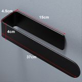 Handdoekhouder slim 37 cm zwart