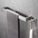 Handdoekhouder Cubic 40cm roestvrijstaal met handdoekhaak