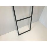 Staand handdoekrek Eternal, mat zwart, 45x150cm