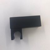 Metalen houder Cuadro voor handdouche vierkant mat zwart