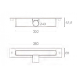 Solid Surface douchebak Hydra 90x120cm wit