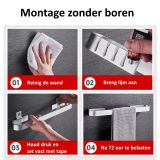 Handdoekhouder Eclipse 40cm zwart