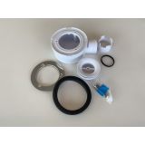 Plat Douchebak sifon McAlpine - Inbouwhoogte 55mm - Gatmaat 90 mm